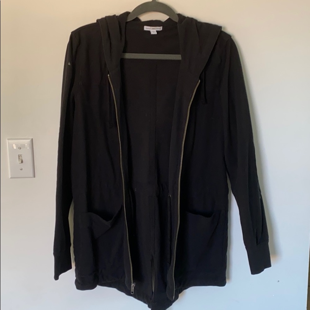 James Perse standard utility jacket coat black 2